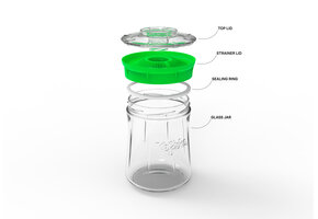 Nieuw! Kefirmaker 900 ml of 1400 ml voor melk en waterkefir