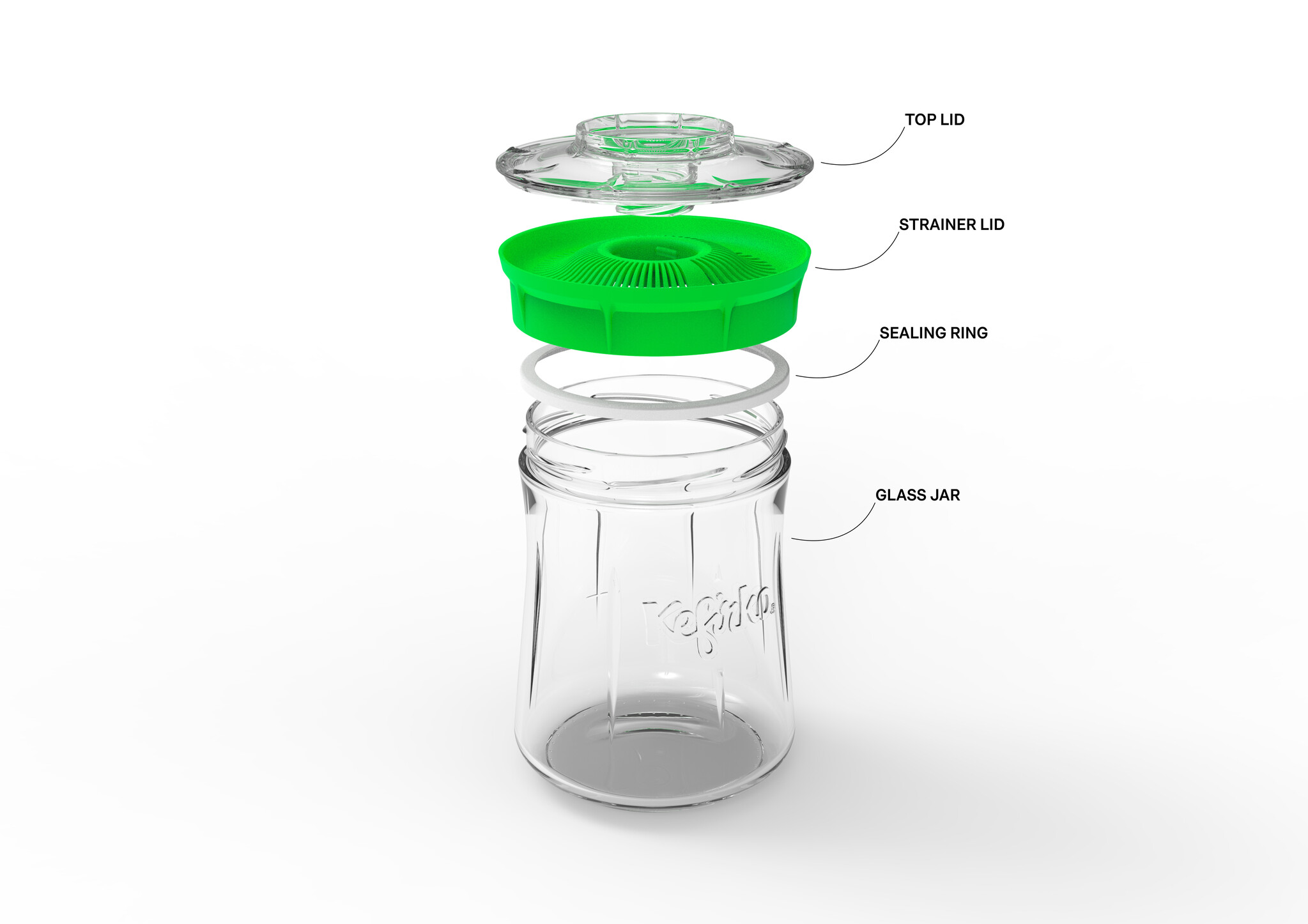 Nieuw! Kefirmaker 900 ml of 1400 ml voor melk en waterkefir