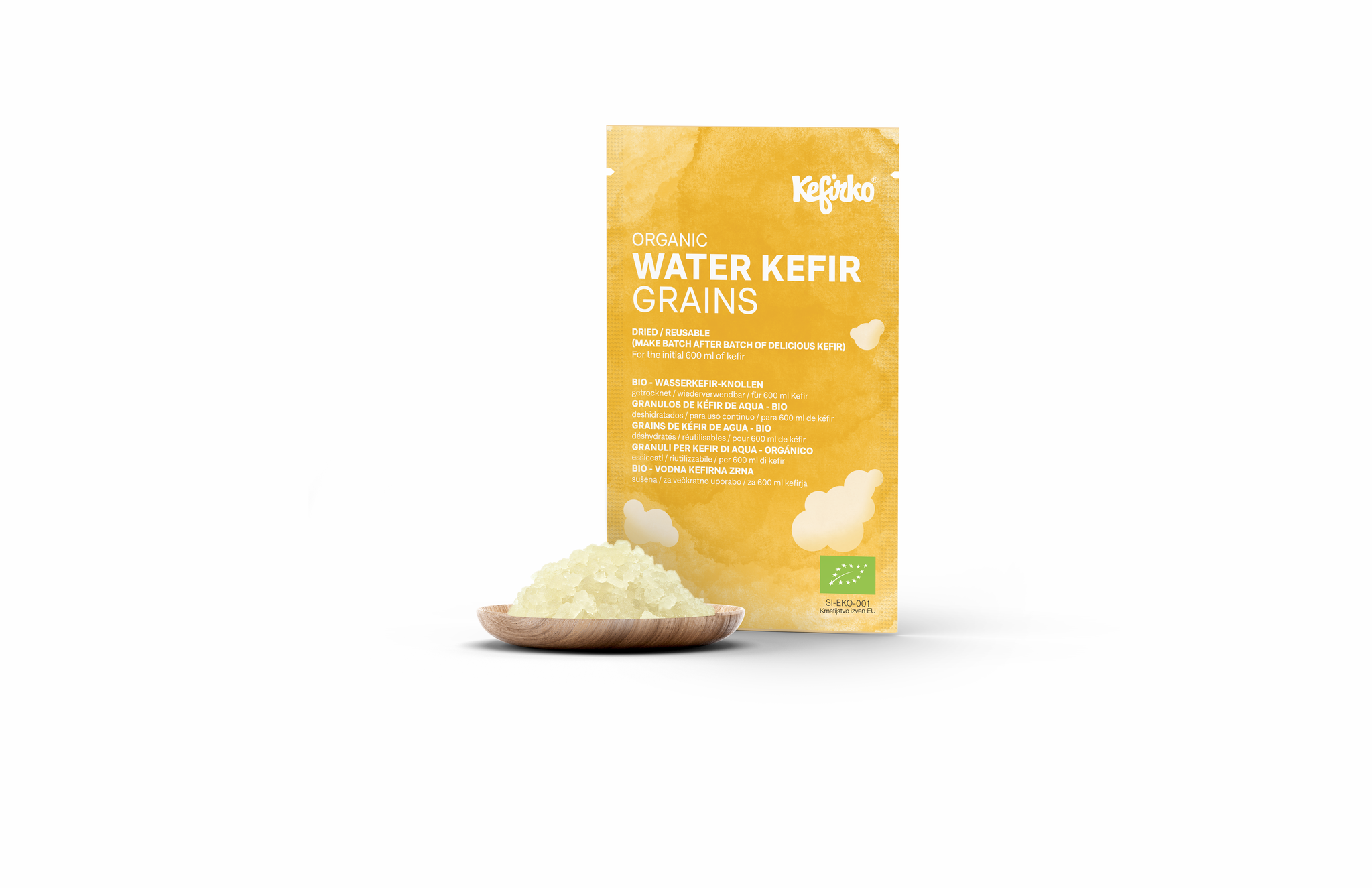 Waterkefir Startpakket Basis - Let op! Het Startpakket wordt geleverd met 5 gram gedroogde waterkefirkorrels