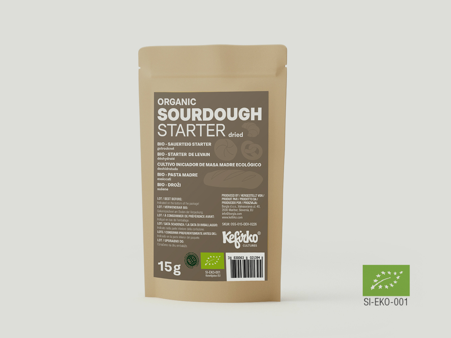 Nieuw! Biologische Zuurdesemstarter 15g