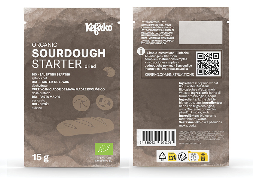Nieuw! Biologische Zuurdesemstarter 15g