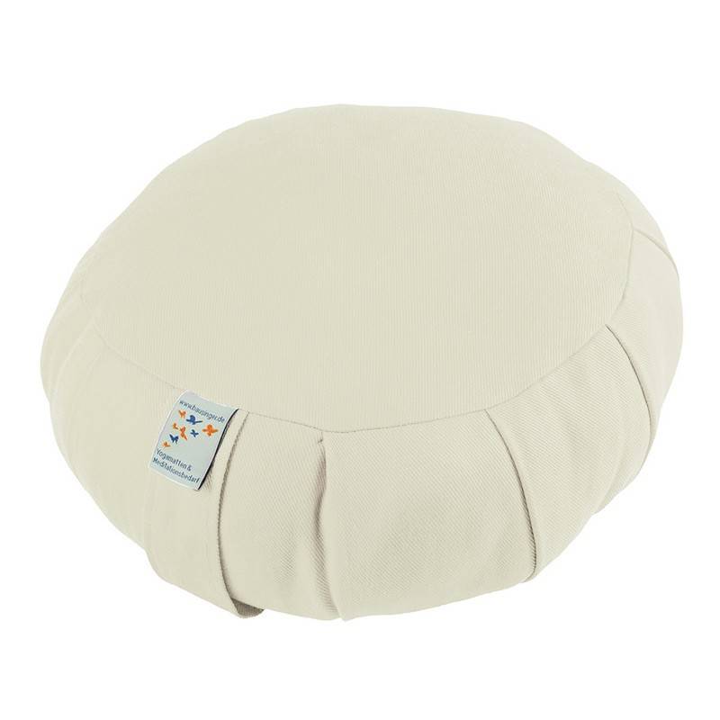 Rond biologisch meditatiekussen gevuld met spelt