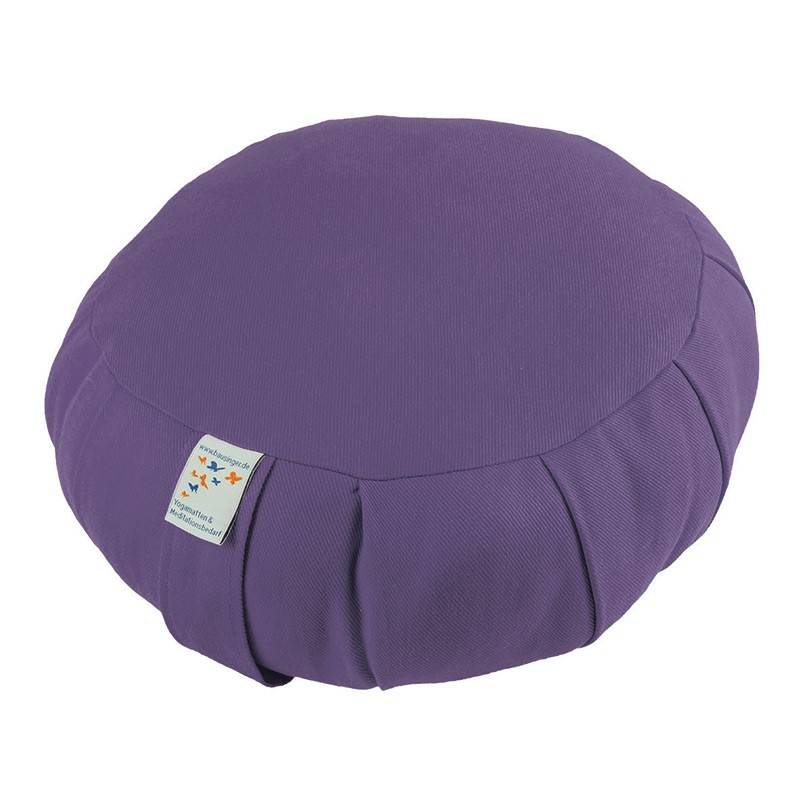 Rond biologisch meditatiekussen gevuld met spelt