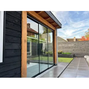 Glazen schuifwanden voor veranda, overkapping, serre, tuinkamer en afdak