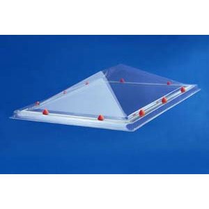 Skylux® Piramide lichtkoepel rechthoek 80x110 cm Polycarbonaat of Acrylaat