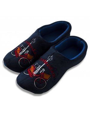 Holland slippers bicycle blue