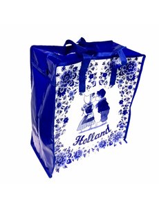  shopper bag Delft blue kissing couple