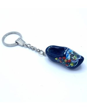 Woodenshoe keyhanger 1 shoe Blue