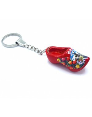 Woodenshoe keyhanger 1 shoe Red