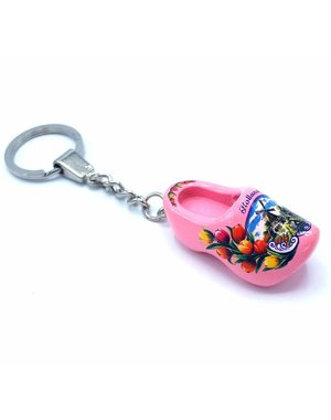 Woodenshoe keyhanger 1 shoe Pink