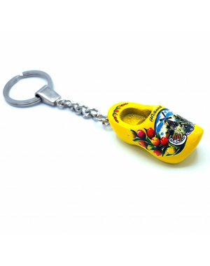 Woodenshoe keyhanger 1 shoe Yellow