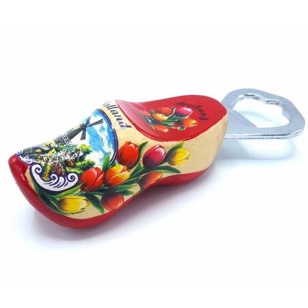 Bottle opener clog 8cm Red sole