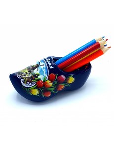  Pencil clog with 6 pencils Blue