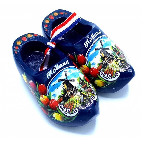 Souvenir Clog Paar 8cm Blau