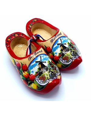  Souvenir woodenshoes 8cm red sole
