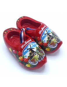  Souvenir Clog Paar 8cm rot