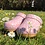 DINA Pink Swedish clogs with polka dots