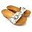 DINA Holzsandalen mit Blumenmuster und Schnalle