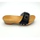 DINA  Schwarze Holzsandalen mit schmaler Schnalle – Clogs –