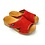 DINA Sandalen mit Holzsohle, rotes Wildleder - Dina