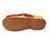 DINA Sandalen met houten zool, rood suede leer - Dina