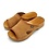 DINA Sandalen met houten zool, beige suede leer - Dina