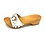 DINA Holzsandalen mit Blumenmuster und Schnalle