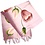 Tulpen-Schal 170x30 rosa Schal mit Tulpenmuster