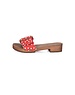 DINA Houten sandalen red dots met brede gesp