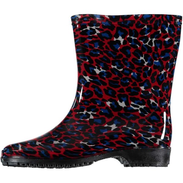 Stiefel ganzjährig Leopardenrot