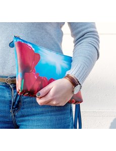 Celdes Shoulderbag/purse red tulips enjoying the sun