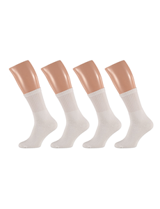 TRAA Sports socks white (4 pairs)