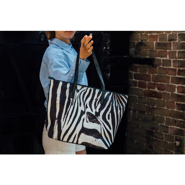 Celdes Taschenset Zebradruck (Set mit zwei Taschen)