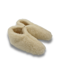 DINA Woolen slippers low model white