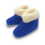 DINA Wool slippers high model blue with white collar up to size 46