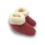DINA Wool indoor slippers high model red/white