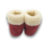 DINA Wool indoor slippers high model red/white