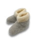 DINA Woolen slippers high model gray white