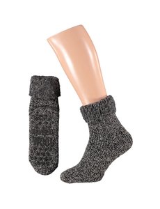  woolen home socks anti-slip black anthracite