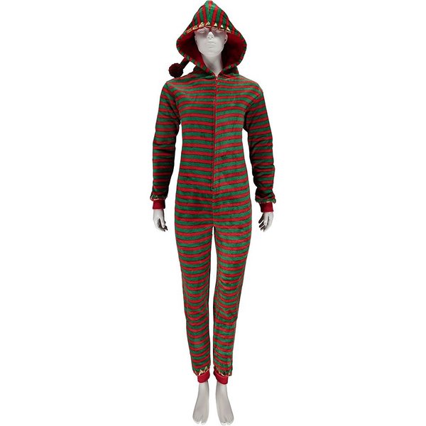 Winter Onesie Streifen (Damen)