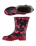  rubber boots red flowers