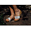 DINA Holzsandalen mit Blumenmuster und Schnalle