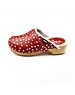 DINA Swedish clogs red with dots