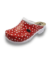 DINA Medical clogs - Ledi clogs - care clogs - very comfortable - red with dots