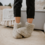 DINA Woolen slippers high - gray - size 41- 46