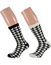  Home socks 2 pairs Onesize Ladies chenille black/white