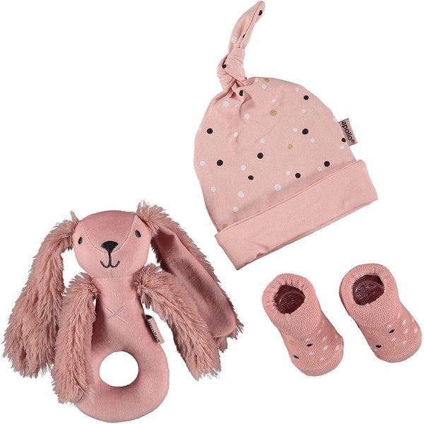 Baby-Geschenkbox rosa Hase