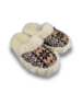 DINA Hausschuhe Schneeflocke goldbraun - 100% Wolle