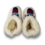 DINA woolen slippers snowflake red-blue - high model