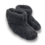 DINA High-top black wool slippers with anti-slip soles 36-42